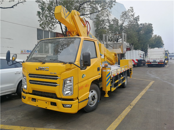 國六江鈴新款16米伸縮臂高空作業(yè)車-藍(lán)牌高空作業(yè)車