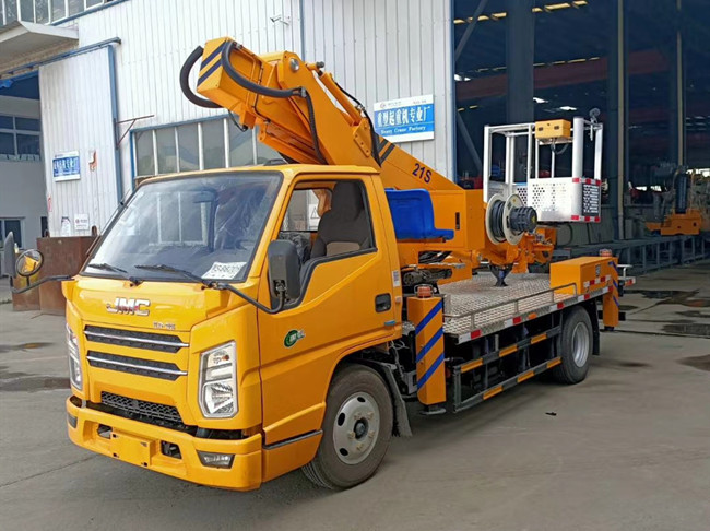 國(guó)六江鈴21米藍(lán)牌高空作業(yè)車(chē)-徐州工藝